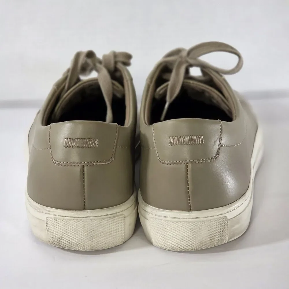 New Republic Kurt Sneakers Men 11.5 Leather Taupe Minimalist Preppy Casual Shoes